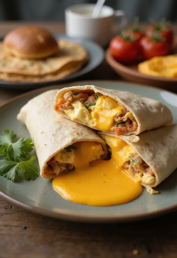 28 Easy Pizza Foldover Recipes You’ll Make Again and Again 147 28 Easy Pizza Foldover Recipes You’ll Make Again and Again - 23. Breakfast Burrito Foldover
