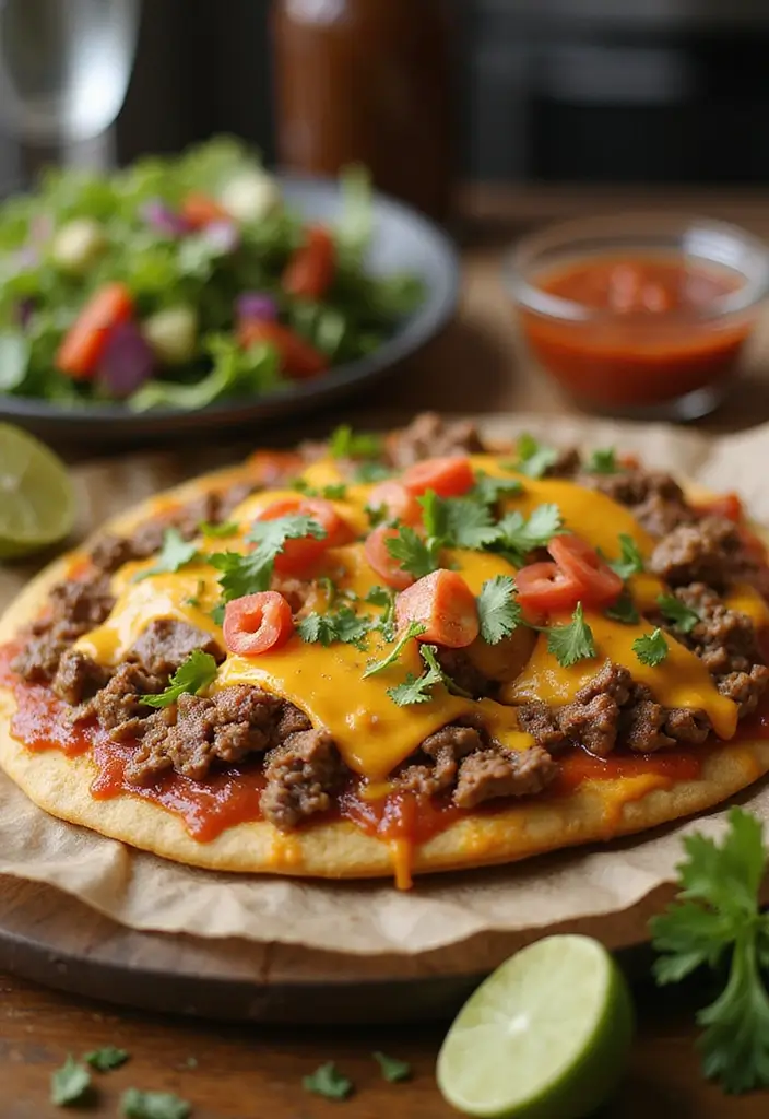 28 Easy Pizza Foldover Recipes You’ll Make Again and Again 34 28 Easy Pizza Foldover Recipes You’ll Make Again and Again - 6. Taco Pizza Foldover