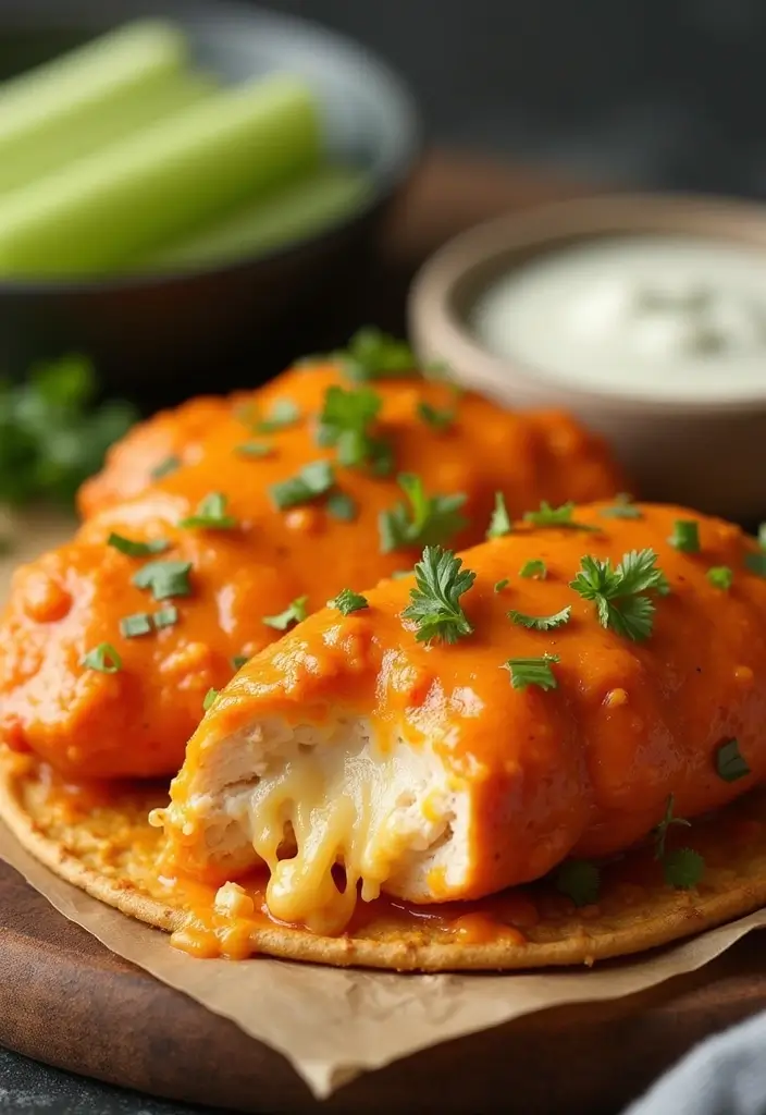 28 Easy Pizza Foldover Recipes You’ll Make Again and Again 53 28 Easy Pizza Foldover Recipes You’ll Make Again and Again - 9. Buffalo Chicken Foldover