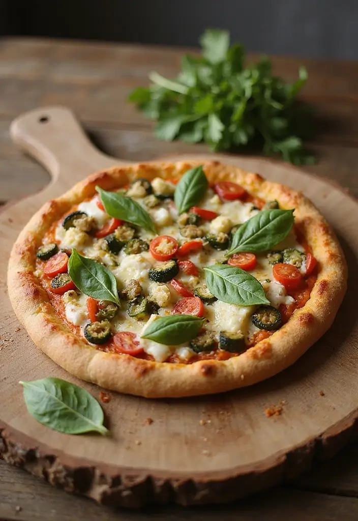 28 Healthy Pizza Party Recipes for Guilt-Free Fun - 18. Veggie Lovers Pizza on Spelt Crust