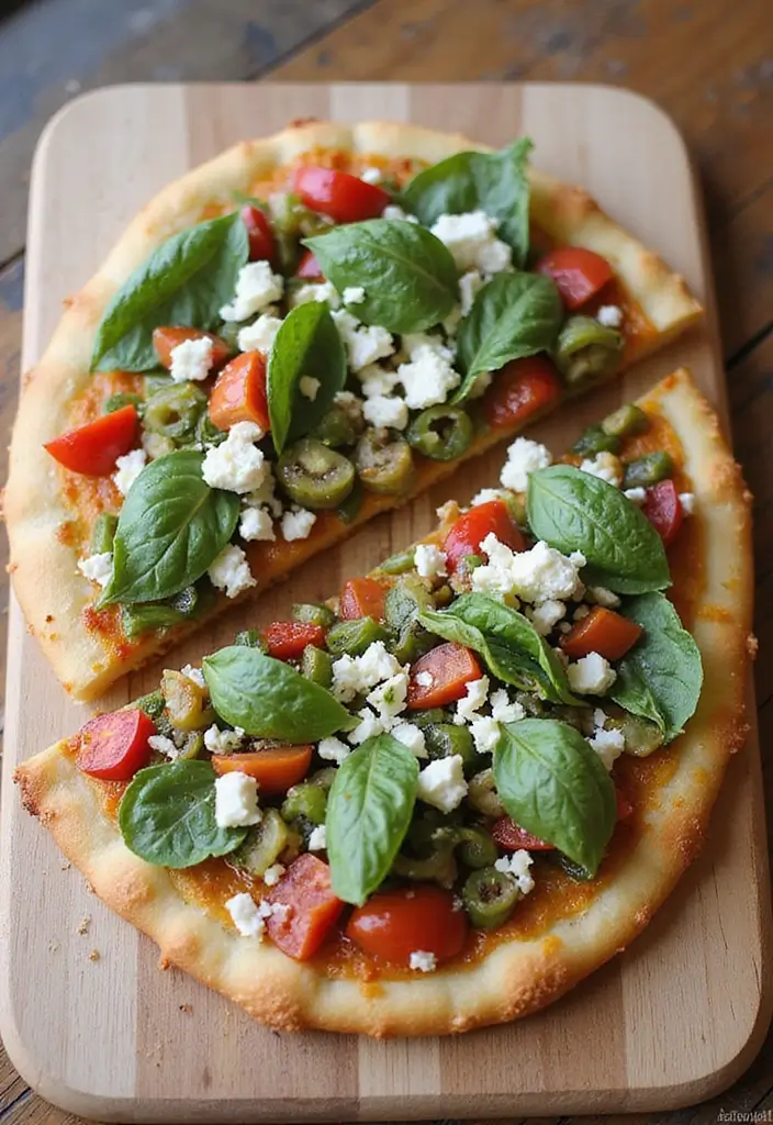 28 Healthy Pizza Party Recipes for Guilt-Free Fun - 20. Greek Salad Pizza
