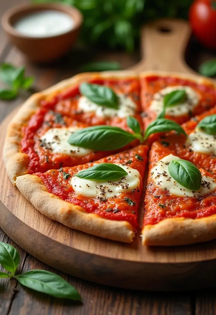 28 Healthy Pizza Party Recipes for Guilt-Free Fun - 24. Margherita Pizza with Whole Wheat Crust