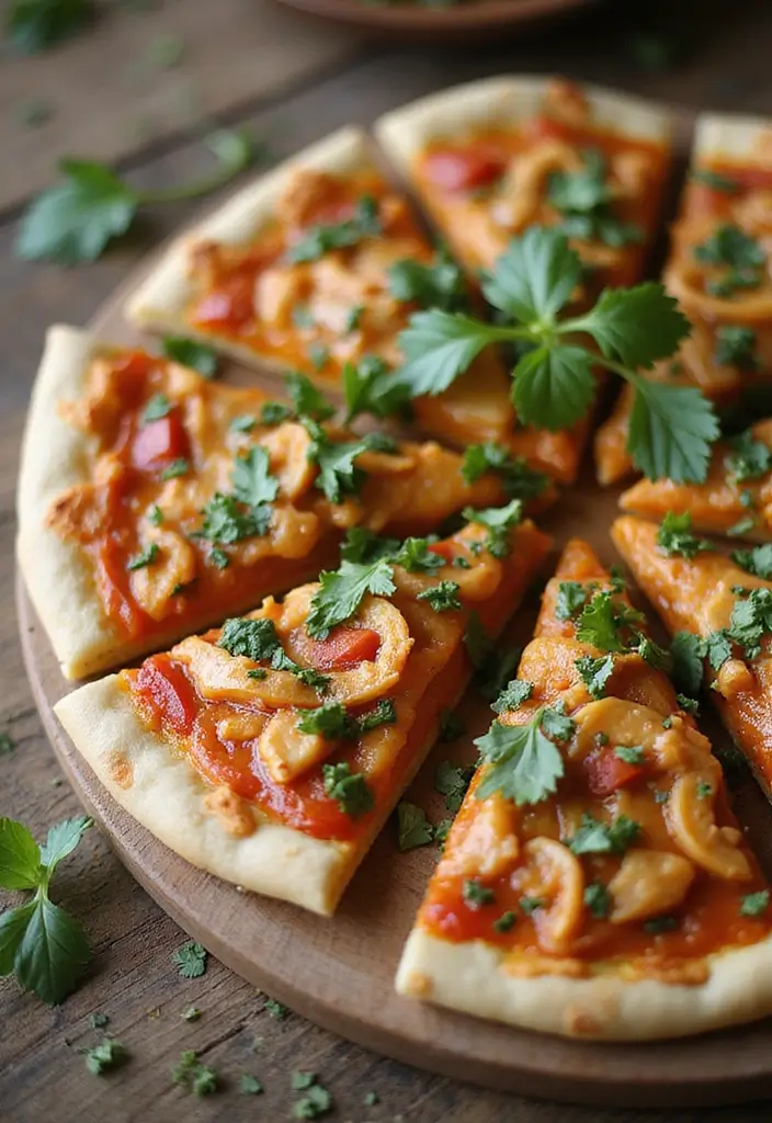 28 Healthy Pizza Party Recipes for Guilt-Free Fun - 27. Thai Chicken Pizza