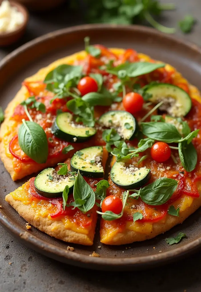 28 Healthy Pizza Party Recipes for Guilt-Free Fun - 6. Chickpea Flour Pizza