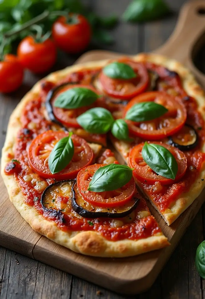 28 Mediterranean Flatbread Pizza Recipes That Feel Light and Fresh 81 28 Mediterranean Flatbread Pizza Recipes That Feel Light and Fresh - 13. Eggplant and Tomato Flatbread Pizza