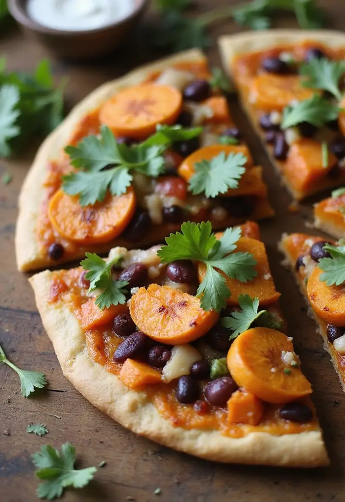 28 Mediterranean Flatbread Pizza Recipes That Feel Light and Fresh 115 28 Mediterranean Flatbread Pizza Recipes That Feel Light and Fresh - 19. Sweet Potato and Black Bean Flatbread Pizza