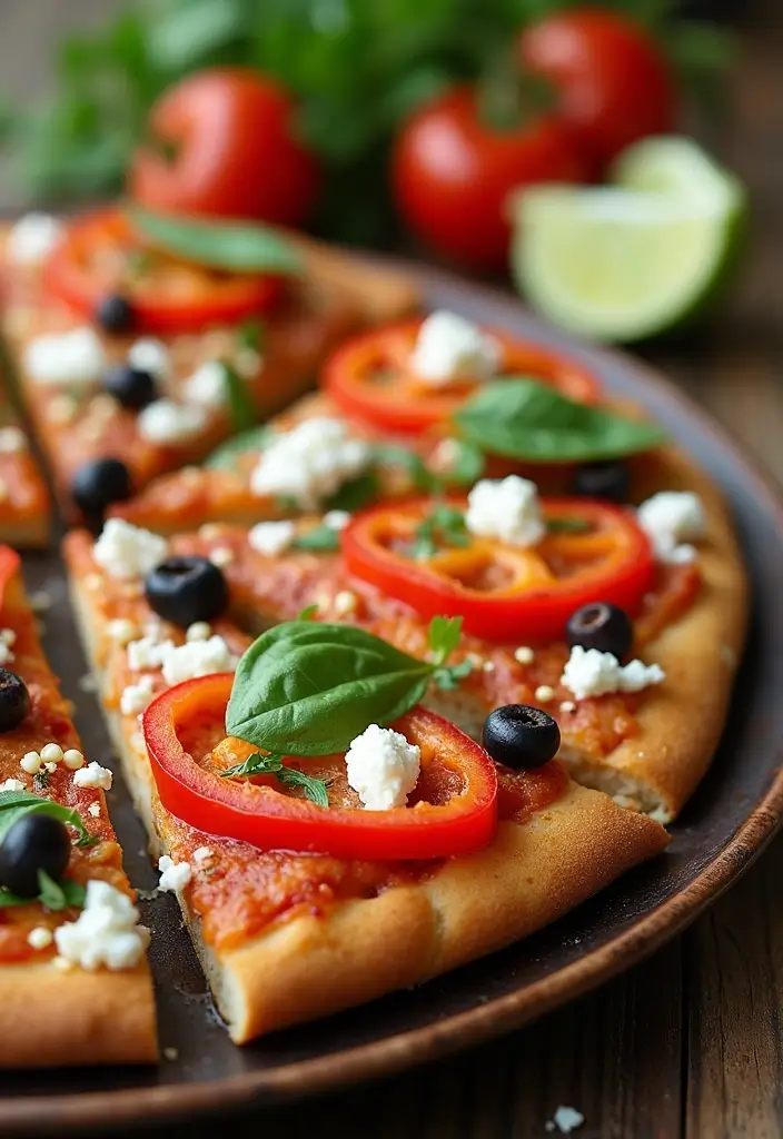 28 Mediterranean Flatbread Pizza Recipes That Feel Light and Fresh 8 28 Mediterranean Flatbread Pizza Recipes That Feel Light and Fresh - 2. Mediterranean Veggie Delight