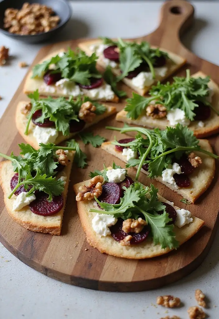 28 Mediterranean Flatbread Pizza Recipes That Feel Light and Fresh 122 28 Mediterranean Flatbread Pizza Recipes That Feel Light and Fresh - 20. Roasted Beet and Goat Cheese Flatbread Pizza