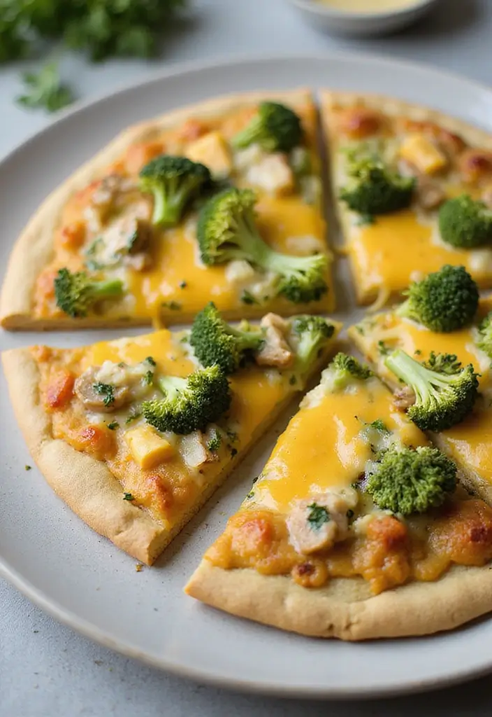 28 Mediterranean Flatbread Pizza Recipes That Feel Light and Fresh 171 28 Mediterranean Flatbread Pizza Recipes That Feel Light and Fresh - 27. Broccoli and Cheddar Flatbread Pizza