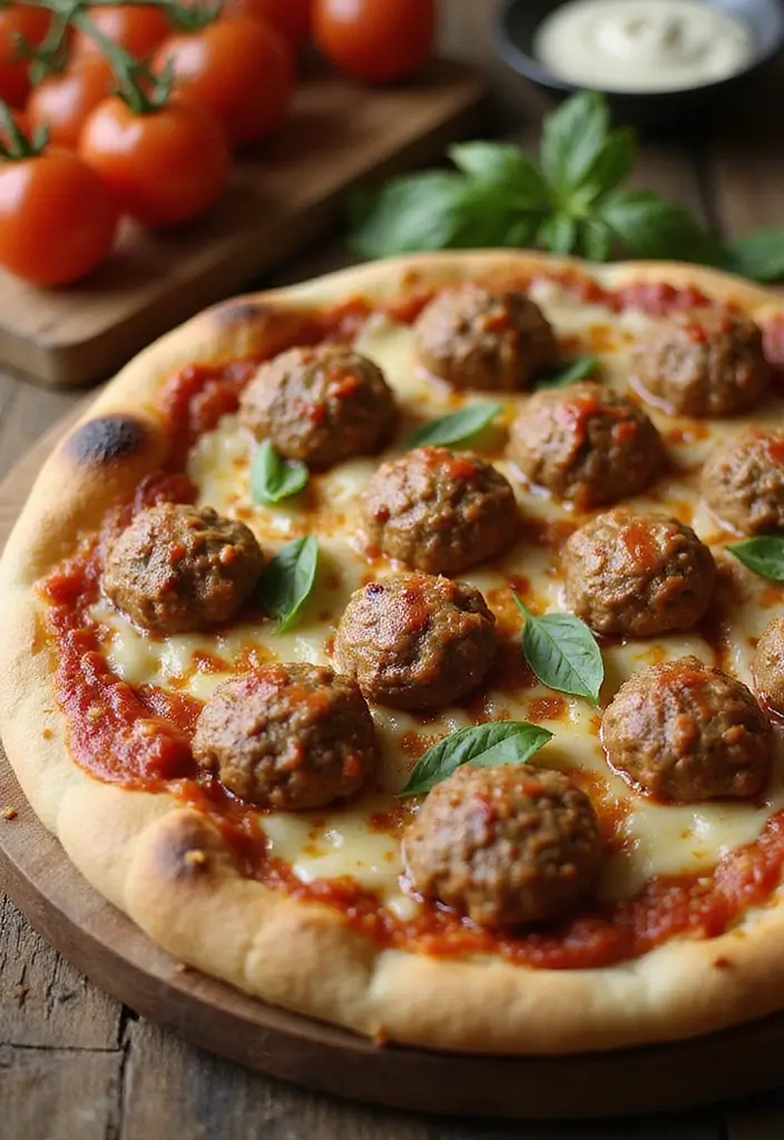 28 Mediterranean Flatbread Pizza Recipes That Feel Light and Fresh 178 28 Mediterranean Flatbread Pizza Recipes That Feel Light and Fresh - 28. Mediterranean Meatball Flatbread Pizza