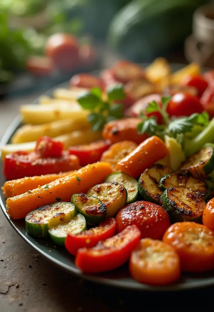 28 Ooni Recipes Not Pizza but Just as Delicious 35 28 Ooni Recipes Not Pizza but Just as Delicious - 7. Grilled Vegetable Platter