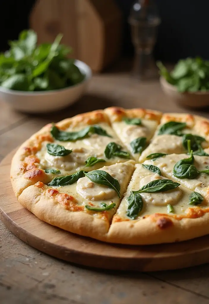29 Recipes Using Pizza Dough for Easy and Tasty Dinners 119 29 Recipes Using Pizza Dough for Easy and Tasty Dinners - 19. Chicken Alfredo Pizza