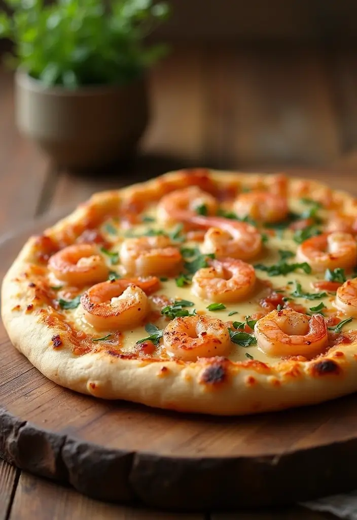 29 Recipes Using Pizza Dough for Easy and Tasty Dinners 129 29 Recipes Using Pizza Dough for Easy and Tasty Dinners - 21. Shrimp Scampi Pizza