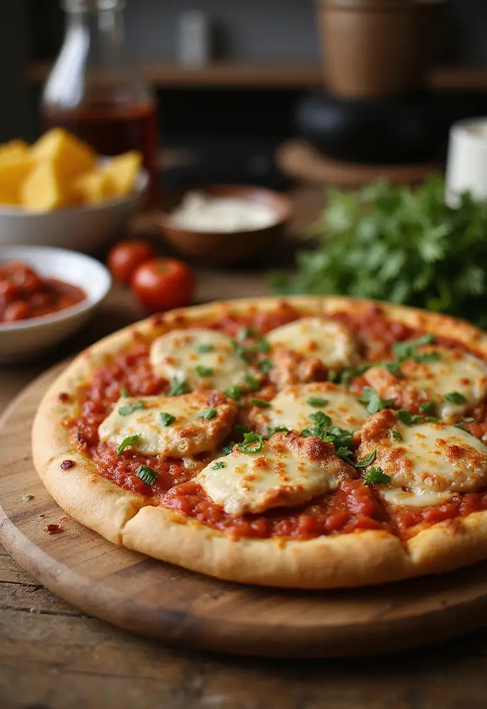 29 Recipes Using Pizza Dough for Easy and Tasty Dinners 143 29 Recipes Using Pizza Dough for Easy and Tasty Dinners - 23. Chicken Parmesan Pizza