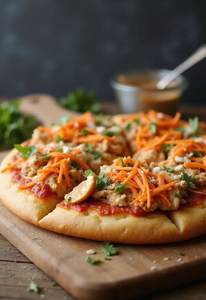 29 Recipes Using Pizza Dough for Easy and Tasty Dinners 178 29 Recipes Using Pizza Dough for Easy and Tasty Dinners - 28. Thai Chicken Pizza