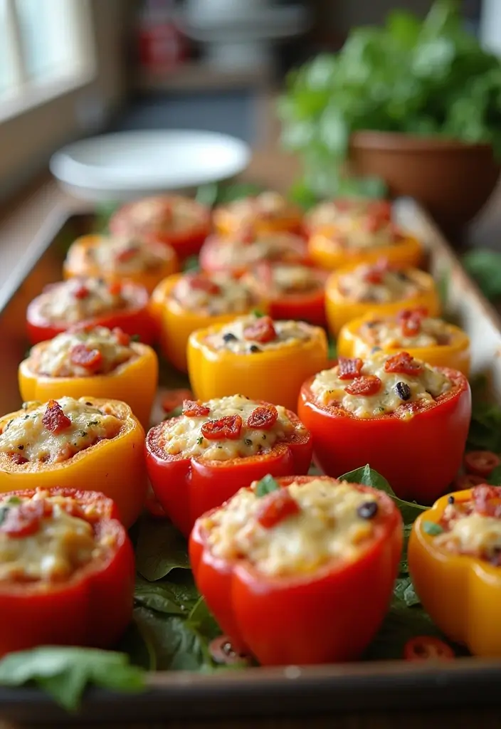 29 Recipes Using Pizza Dough for Easy and Tasty Dinners 34 29 Recipes Using Pizza Dough for Easy and Tasty Dinners - 6. Stuffed Bell Pepper Pizzas