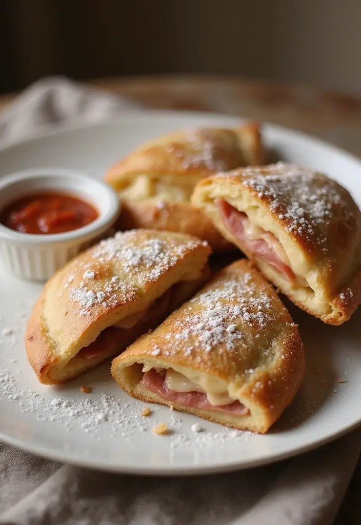 29 Recipes Using Pizza Dough for Easy and Tasty Dinners 37 29 Recipes Using Pizza Dough for Easy and Tasty Dinners - 7. Ham and Cheese Calzones