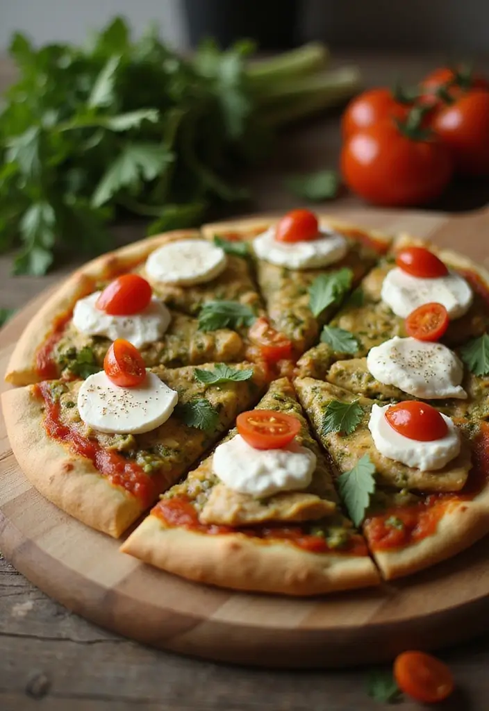 29 Recipes Using Pizza Dough for Easy and Tasty Dinners 49 29 Recipes Using Pizza Dough for Easy and Tasty Dinners - 9. Pesto Chicken Pizza