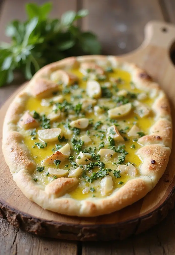 29 Vegan Flatbread Pizza Recipes That Everyone Can Enjoy 89 29 Vegan Flatbread Pizza Recipes That Everyone Can Enjoy - 15. Garlic and Herb Flatbread Pizza