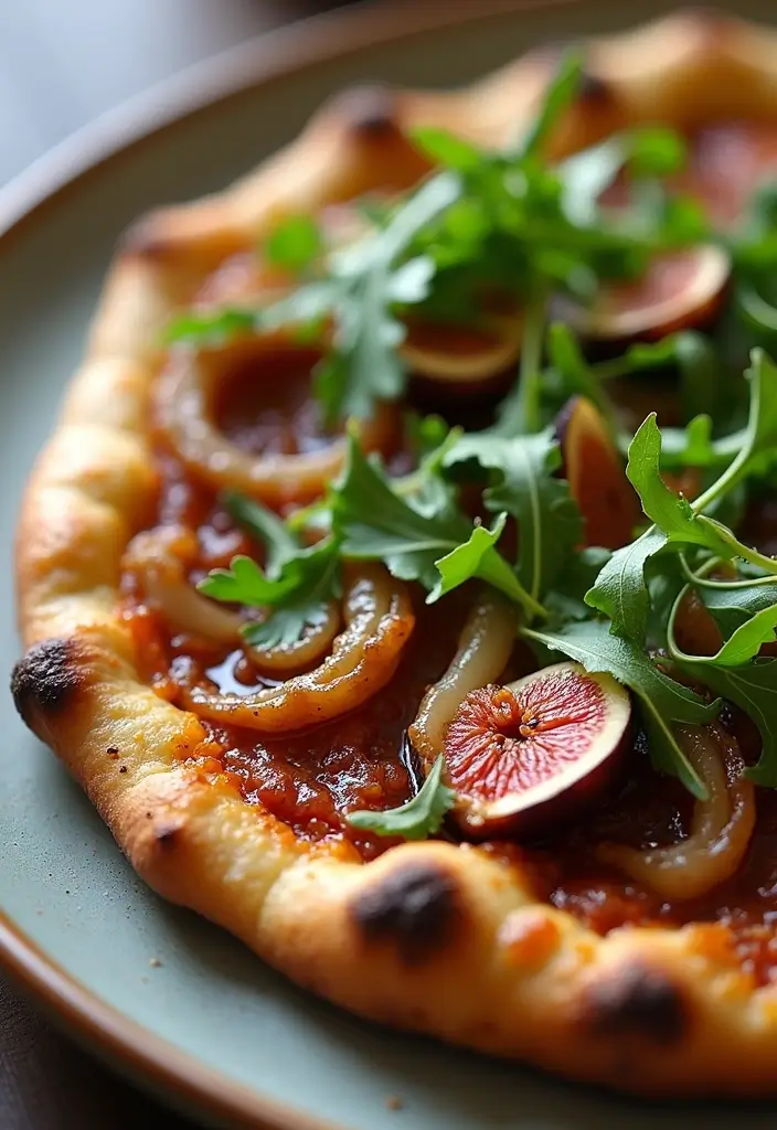 29 Vegan Flatbread Pizza Recipes That Everyone Can Enjoy 110 29 Vegan Flatbread Pizza Recipes That Everyone Can Enjoy - 18. Caramelized Onion and Fig Flatbread Pizza