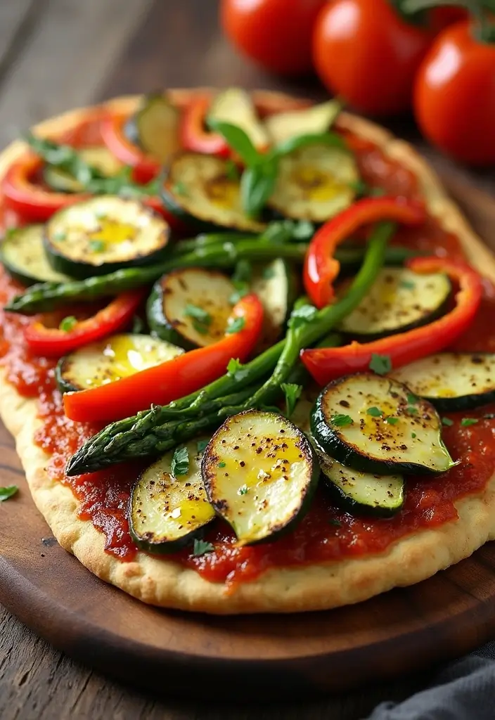 29 Vegan Flatbread Pizza Recipes That Everyone Can Enjoy 124 29 Vegan Flatbread Pizza Recipes That Everyone Can Enjoy - 20. Grilled Vegetable Flatbread Pizza