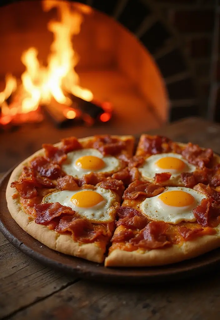 30 Big Horn Pizza Oven Recipes for Authentic Flavor at Home 60 30 Big Horn Pizza Oven Recipes for Authentic Flavor at Home - 10. Bacon and Egg Breakfast Pizza