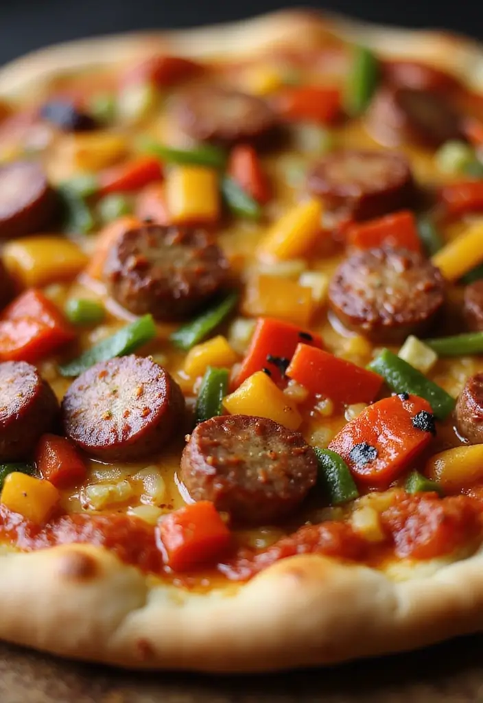 30 Big Horn Pizza Oven Recipes for Authentic Flavor at Home 74 30 Big Horn Pizza Oven Recipes for Authentic Flavor at Home - 12. Spicy Sausage and Peppers Pizza