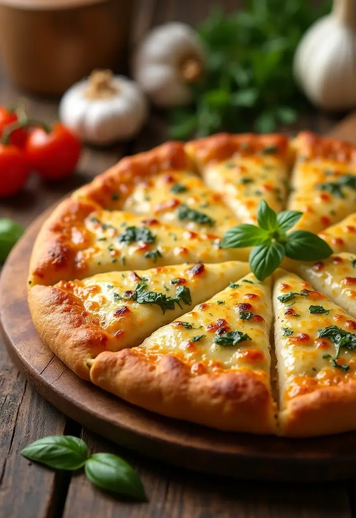 30 Big Horn Pizza Oven Recipes for Authentic Flavor at Home 86 30 Big Horn Pizza Oven Recipes for Authentic Flavor at Home - 14. Cheesy Garlic Bread Pizza