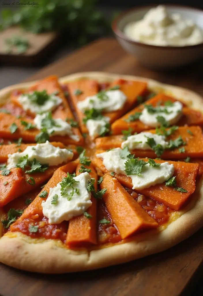 30 Big Horn Pizza Oven Recipes for Authentic Flavor at Home 93 30 Big Horn Pizza Oven Recipes for Authentic Flavor at Home - 15. Sweet Potato and Goat Cheese Pizza