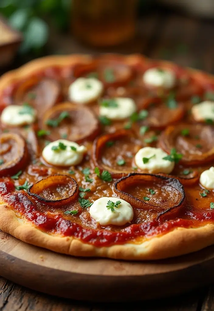 30 Big Horn Pizza Oven Recipes for Authentic Flavor at Home 135 30 Big Horn Pizza Oven Recipes for Authentic Flavor at Home - 21. Caramelized Onion and Goat Cheese Pizza