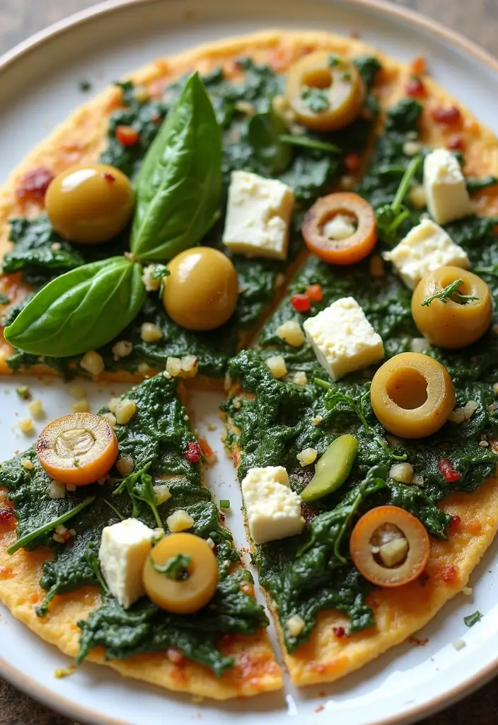 30 Corn Tortilla Pizza Recipes for a Crispy Twist 98 30 Corn Tortilla Pizza Recipes for a Crispy Twist - 16. Spinach and Feta Corn Tortilla Pizza