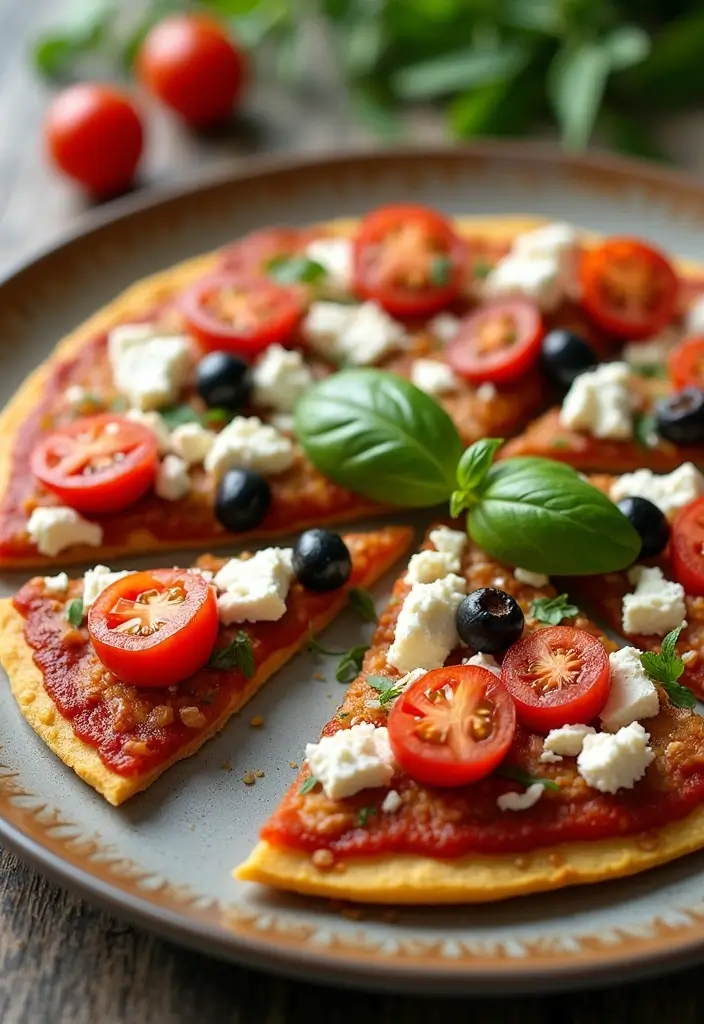 30 Corn Tortilla Pizza Recipes for a Crispy Twist 27 30 Corn Tortilla Pizza Recipes for a Crispy Twist - 5. Mediterranean Corn Tortilla Pizza
