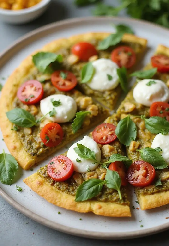 30 Corn Tortilla Pizza Recipes for a Crispy Twist 39 30 Corn Tortilla Pizza Recipes for a Crispy Twist - 7. Pesto Corn Tortilla Pizza