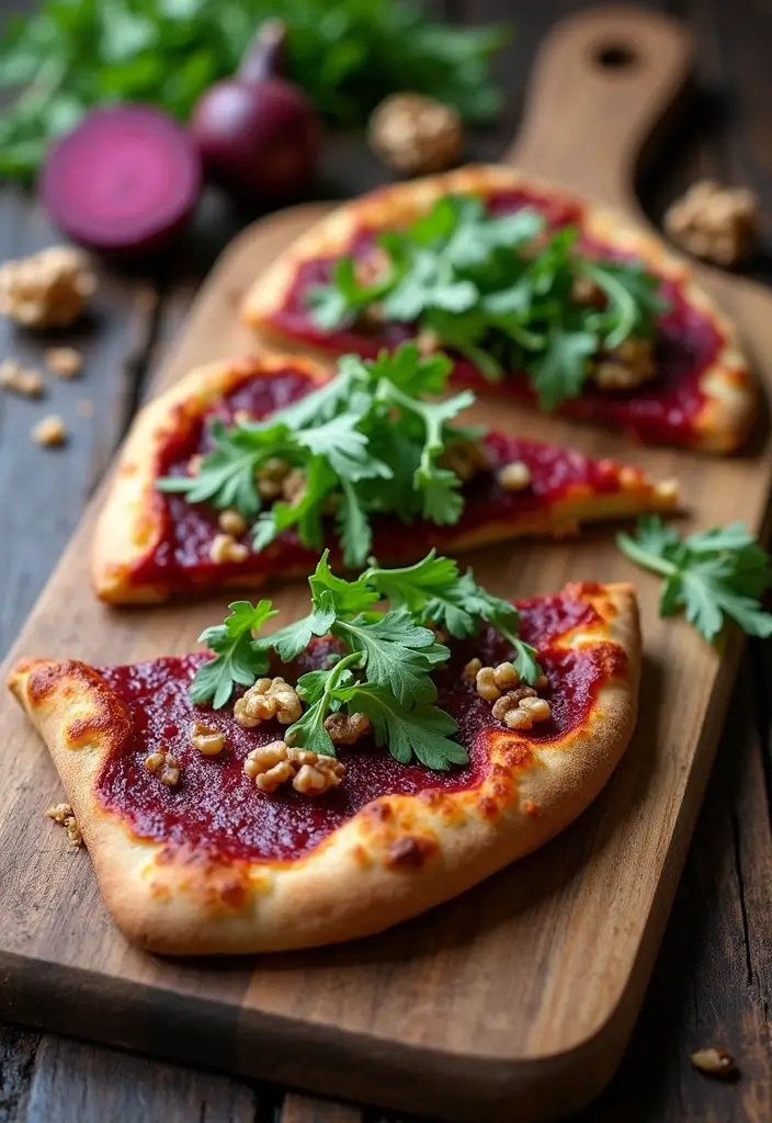 30 Creative Pizza Recipe Ideas You Haven’t Tried Yet 1 30 Creative Pizza Recipe Ideas You Haven’t Tried Yet - 1. Roasted Beet and Walnut Pizza