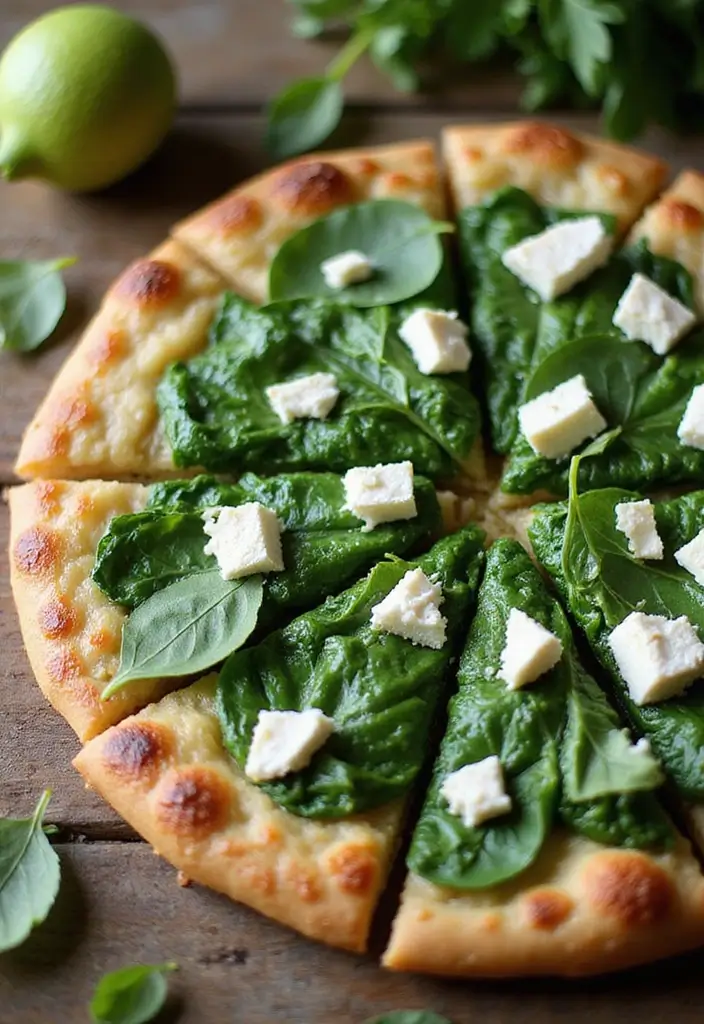 30 Creative Pizza Recipe Ideas You Haven’t Tried Yet 62 30 Creative Pizza Recipe Ideas You Haven’t Tried Yet - 10. Cauliflower Crust Pizza with Spinach and Feta