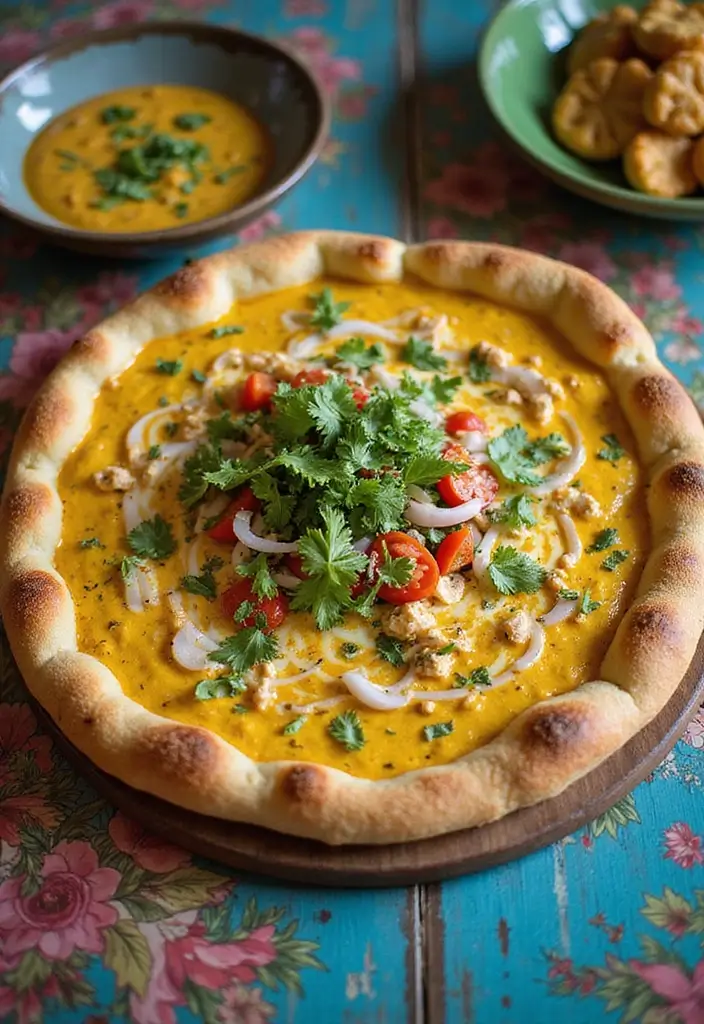 30 Creative Pizza Recipe Ideas You Haven’t Tried Yet 74 30 Creative Pizza Recipe Ideas You Haven’t Tried Yet - 12. Thai Green Curry Pizza