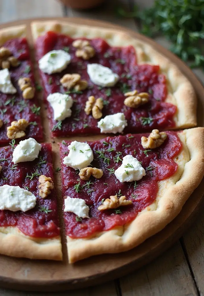 30 Creative Pizza Recipe Ideas You Haven’t Tried Yet 100 30 Creative Pizza Recipe Ideas You Haven’t Tried Yet - 16. Beetroot and Goat Cheese Pizza