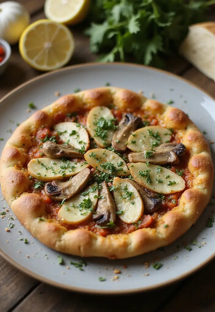 30 Creative Pizza Recipe Ideas You Haven’t Tried Yet 119 30 Creative Pizza Recipe Ideas You Haven’t Tried Yet - 19. Garlic and Herb Mushroom Pizza