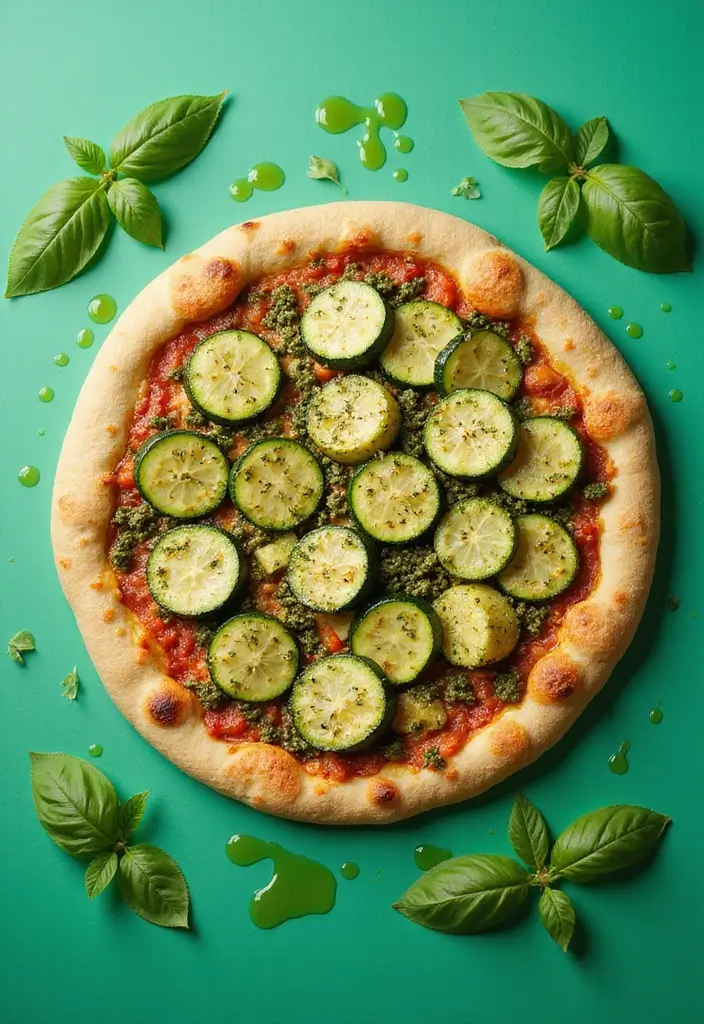 30 Creative Pizza Recipe Ideas You Haven’t Tried Yet 8 30 Creative Pizza Recipe Ideas You Haven’t Tried Yet - 2. Pesto Zucchini Pizza