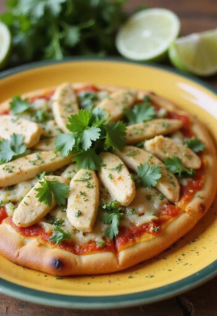 30 Creative Pizza Recipe Ideas You Haven’t Tried Yet 148 30 Creative Pizza Recipe Ideas You Haven’t Tried Yet - 24. Cilantro Lime Chicken Pizza