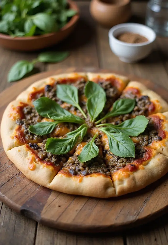 30 Creative Pizza Recipe Ideas You Haven’t Tried Yet 155 30 Creative Pizza Recipe Ideas You Haven’t Tried Yet - 25. Lentil and Spinach Pizza