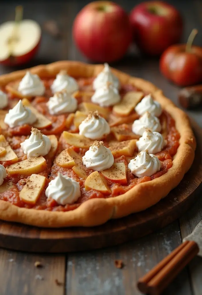 30 Creative Pizza Recipe Ideas You Haven’t Tried Yet 179 30 Creative Pizza Recipe Ideas You Haven’t Tried Yet - 29. Apple and Cinnamon Dessert Pizza
