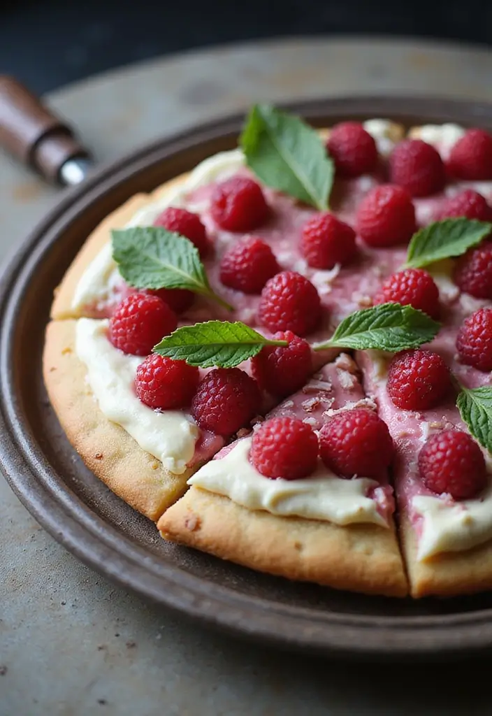 30 Creative Pizza Recipe Ideas You Haven’t Tried Yet 186 30 Creative Pizza Recipe Ideas You Haven’t Tried Yet - 30. Raspberry and Coconut Cream Pizza