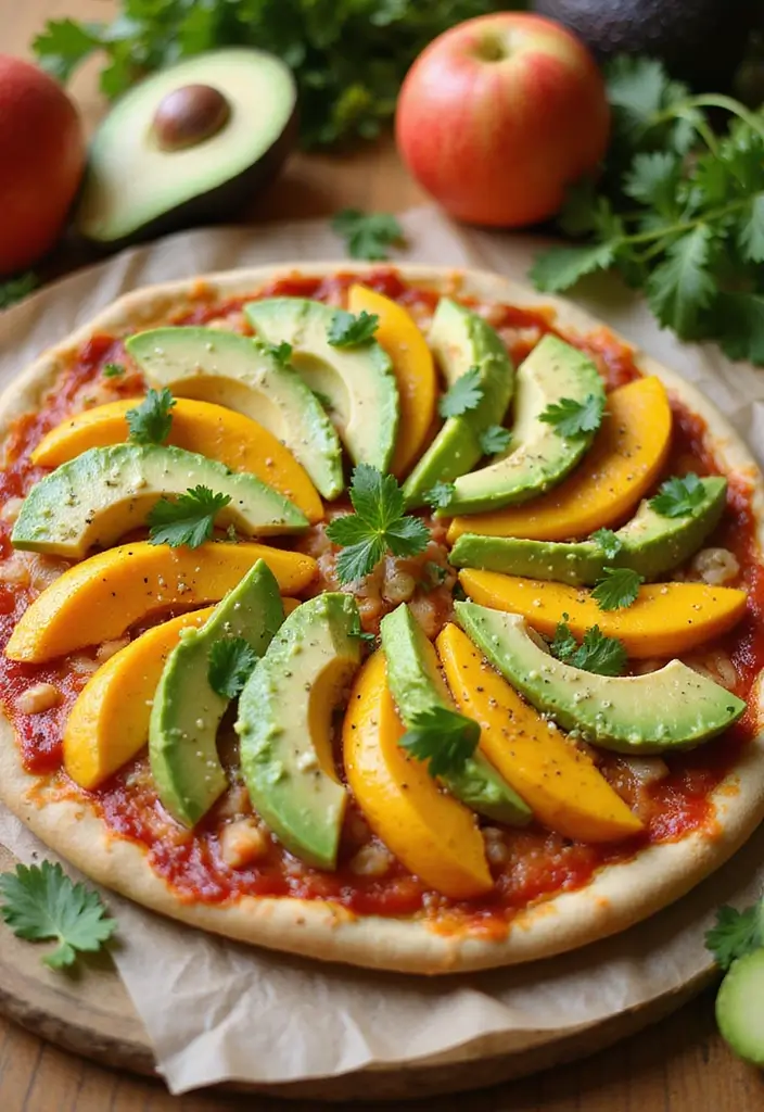 30 Creative Pizza Recipe Ideas You Haven’t Tried Yet 22 30 Creative Pizza Recipe Ideas You Haven’t Tried Yet - 4. Spicy Mango and Avocado Pizza