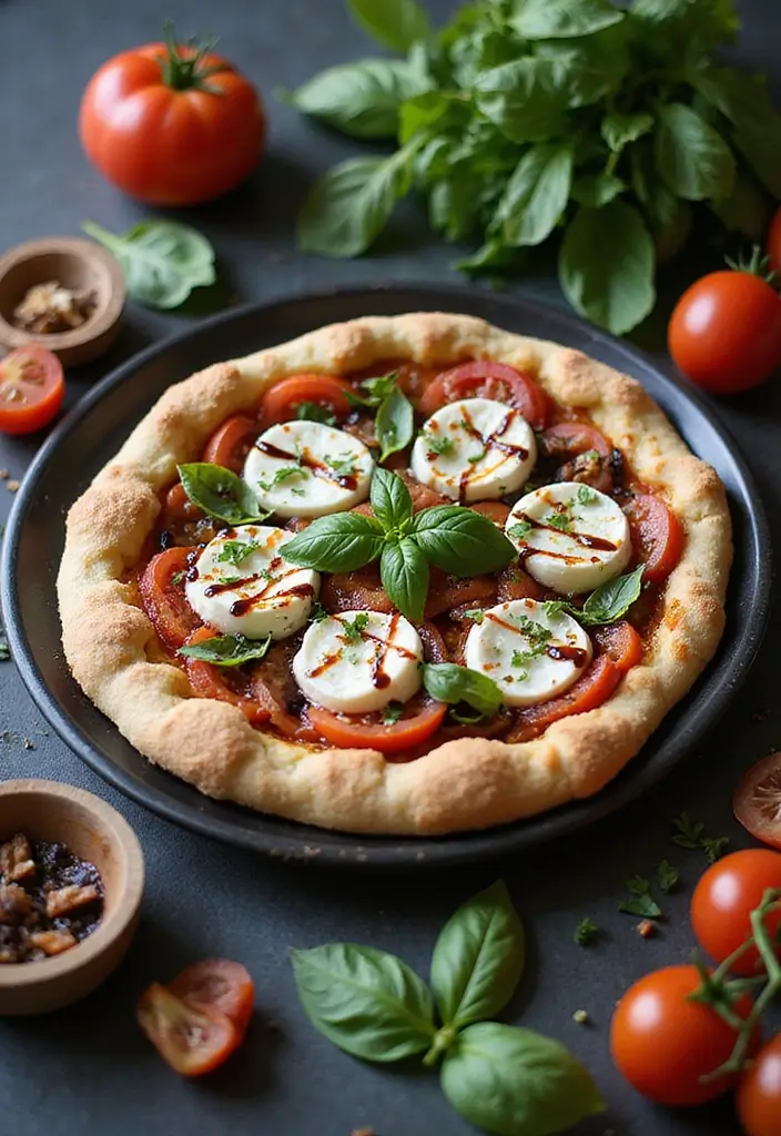 30 Creative Pizza Recipe Ideas You Haven’t Tried Yet 36 30 Creative Pizza Recipe Ideas You Haven’t Tried Yet - 6. Caprese Pizza with Balsamic Reduction