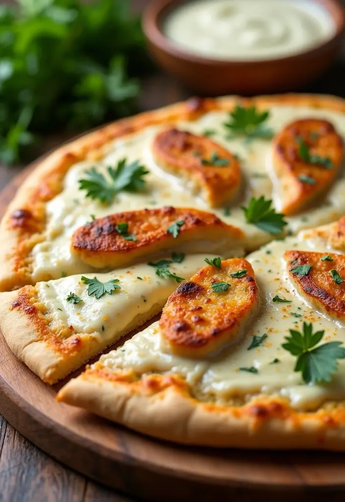 30 Gluten Free Pizza Recipes That Actually Taste Amazing 178 30 Gluten Free Pizza Recipes That Actually Taste Amazing - 28. Chicken Alfredo Gluten Free Pizza