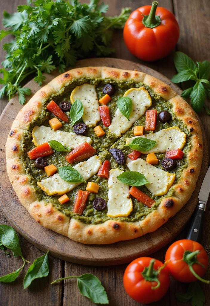 30 Gluten Free Pizza Recipes That Actually Taste Amazing 53 30 Gluten Free Pizza Recipes That Actually Taste Amazing - 9. Pesto Veggie Gluten Free Pizza