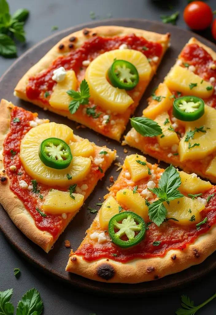 30 Half Baked Harvest Pizza Recipes Full of Flavor and Creativity - 12. Sweet and Spicy Pineapple Jalapeño Pizza
