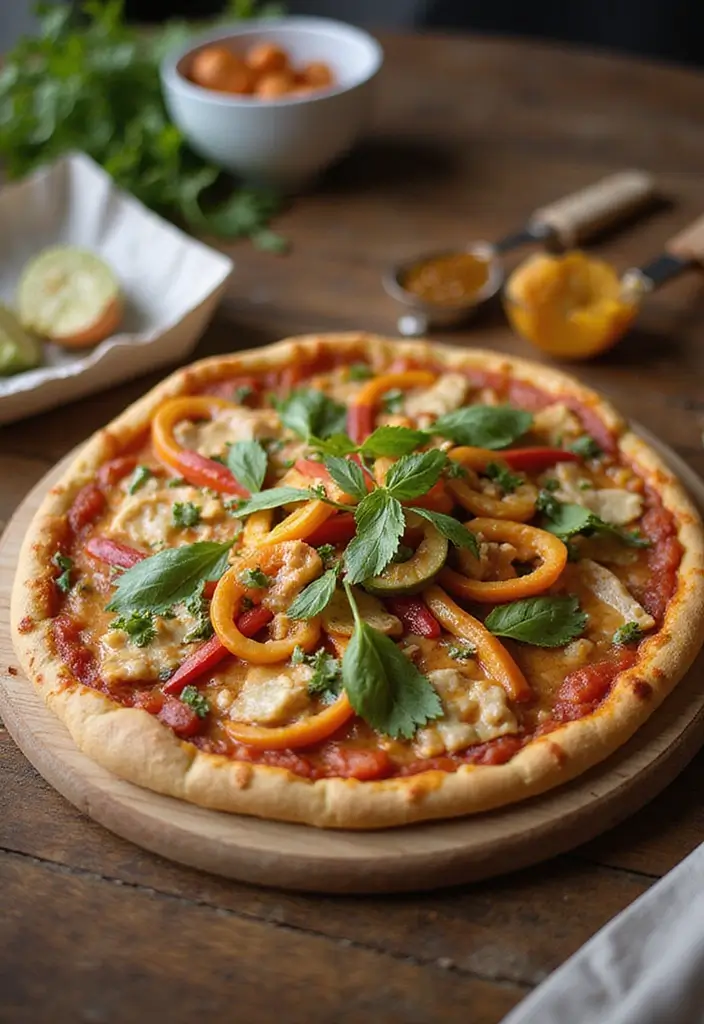 30 Half Baked Harvest Pizza Recipes Full of Flavor and Creativity - 24. Thai Peanut Veggie Pizza