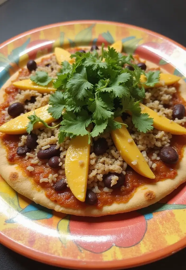 30 Half Baked Harvest Pizza Recipes Full of Flavor and Creativity - 25. Cilantro Lime Rice and Bean Pizza